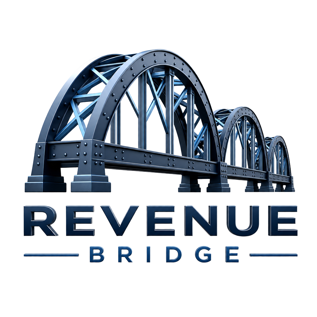 Revenue Bridge steel bridge logo